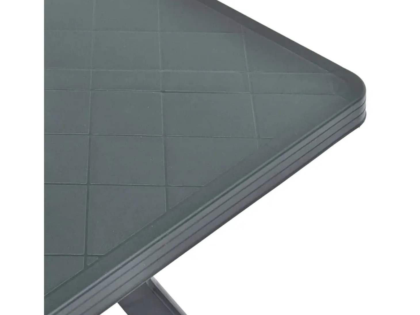 Mesa bistro de plástico verde 70x70x72 cm ES929201