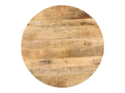 Mesa bistro redonda Ø70x75 cm Madera de mango en bruto