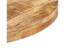 Mesa bistro redonda Ø70x75 cm Madera de mango en bruto