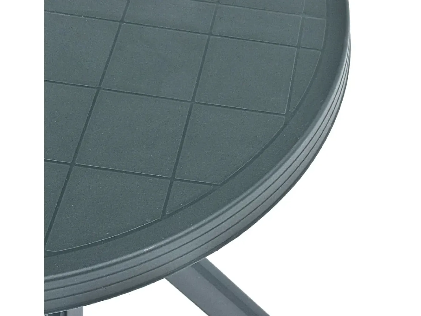 Mesa bistro verde plástico Ø70 cm ES775092