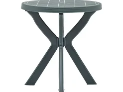 Mesa bistro verde plástico Ø70 cm ES775092