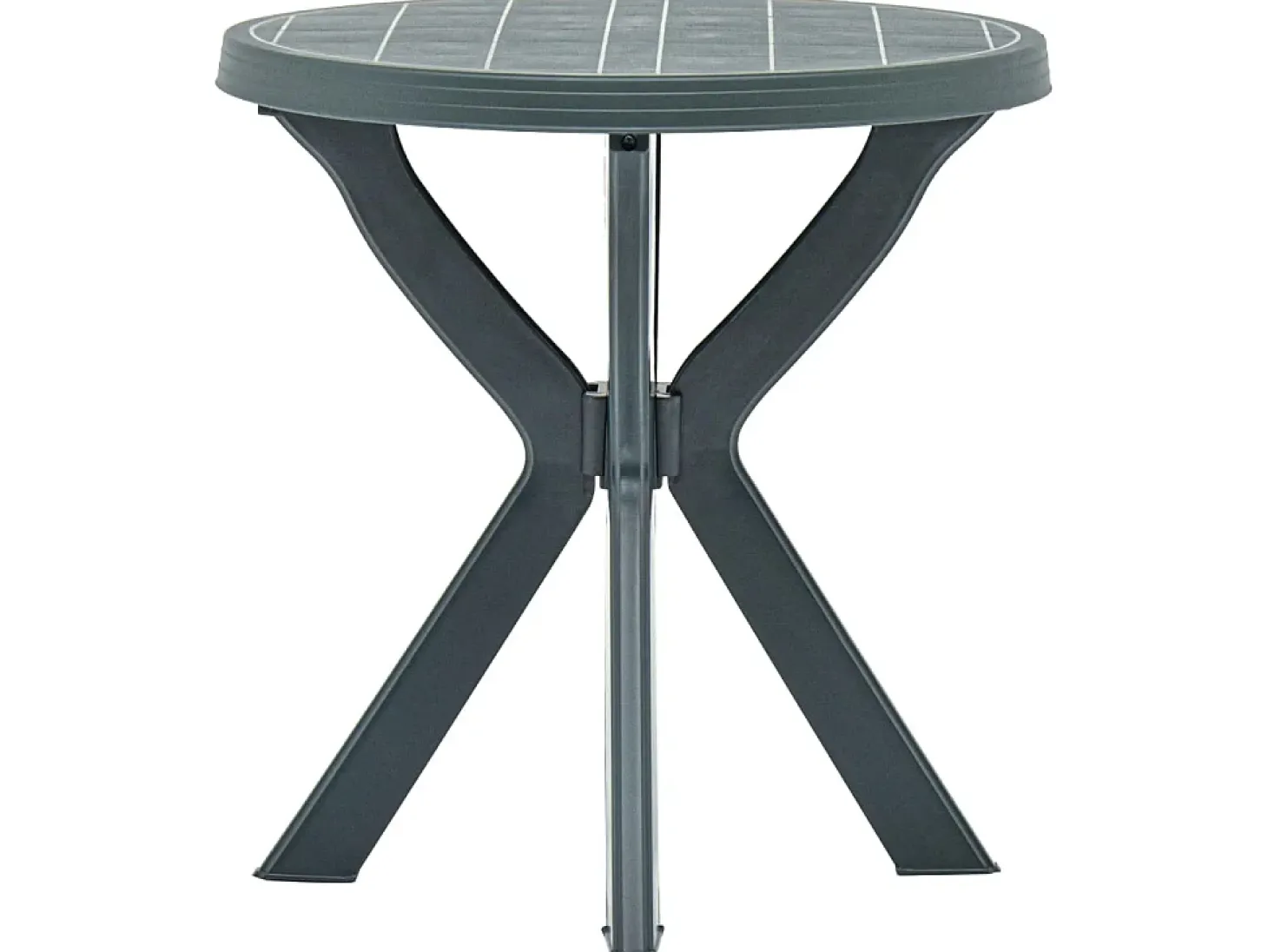 Mesa bistro verde plástico Ø70 cm ES775092