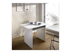 Mesa cocina Rala extensible acabado Blanco 77.3/ 75.4CM(Alto) 110.6 CM(Ancho)33/66CM(Fondo