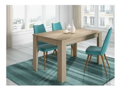 Mesa comedor extensible Paris en color roble canadian 78 cm(alto)140-190 cm(ancho)90 cm(la