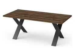 Mesa Comedor Fija Mónaco Roble Saloon Negro 180x90 cm