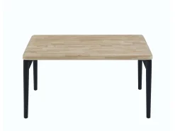 Mesa Comedor Fija Napi Estilo Industrial 6 Pers. Roble/Negro 140x80 cm