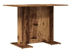 Mesa comedor madera ingeniería madera envejecida 110x60x75 cm