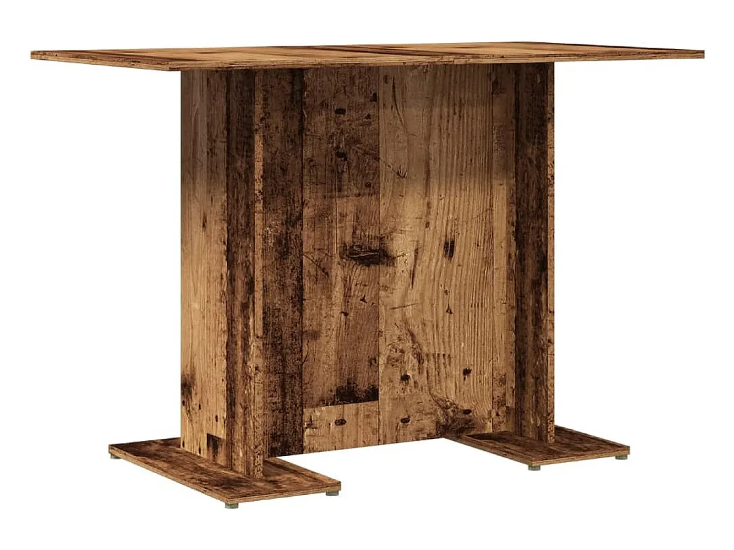 Mesa comedor madera ingeniería madera envejecida 110x60x75 cm