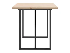 Mesa comedor marco O madera maciza pino y hierro 160x80x75,5 cm ES142670