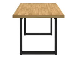 Mesa comedor NOAIN patas forma U madera maciza pino 160x90x75cm