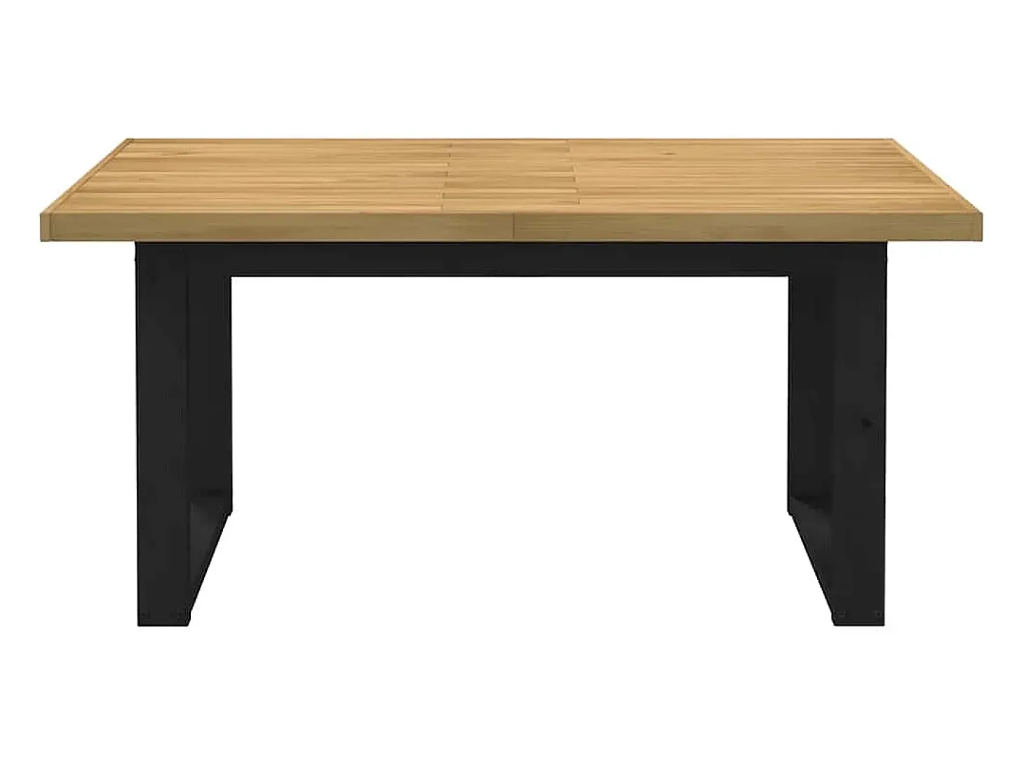 Mesa comedor NOAIN patas forma U madera maciza pino 160x90x75cm