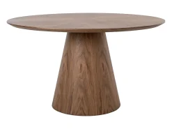 Mesa comedor redonda giratoria nogal 1016 ANGEL CERDA