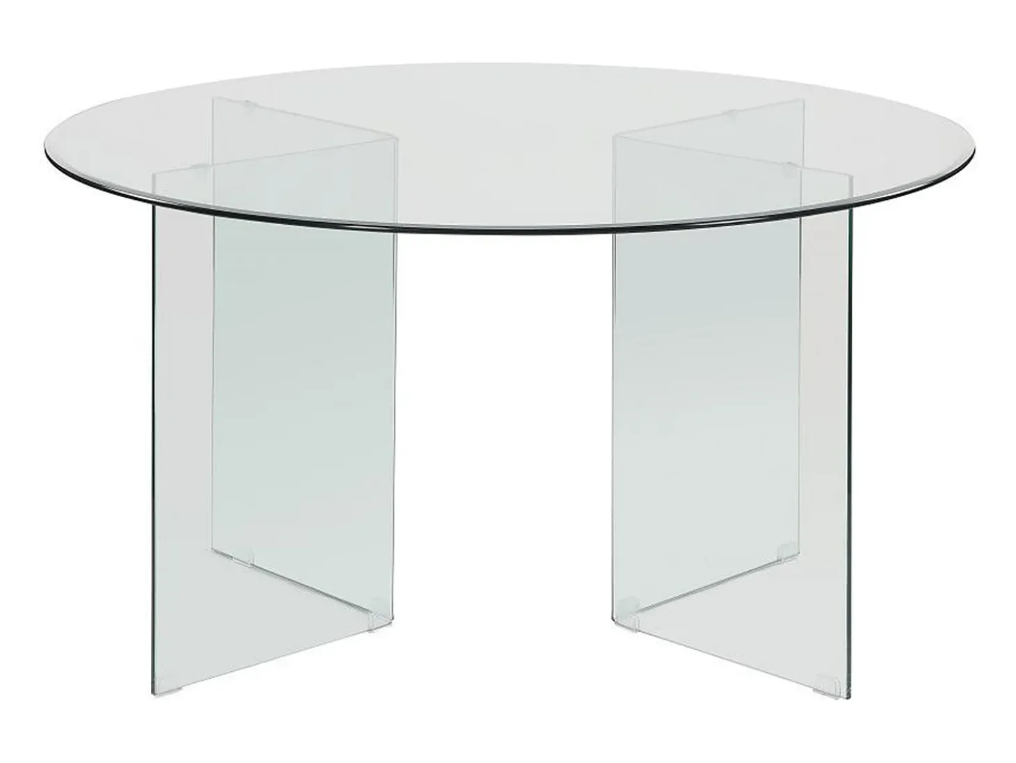 Mesa comedor ronde 6 comensales Cristal templado ADAMO