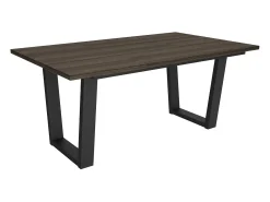 Mesa Comedor, 167x90x74 cm, Para 8 Comensales, Muebles Comedor, Roble oscuro