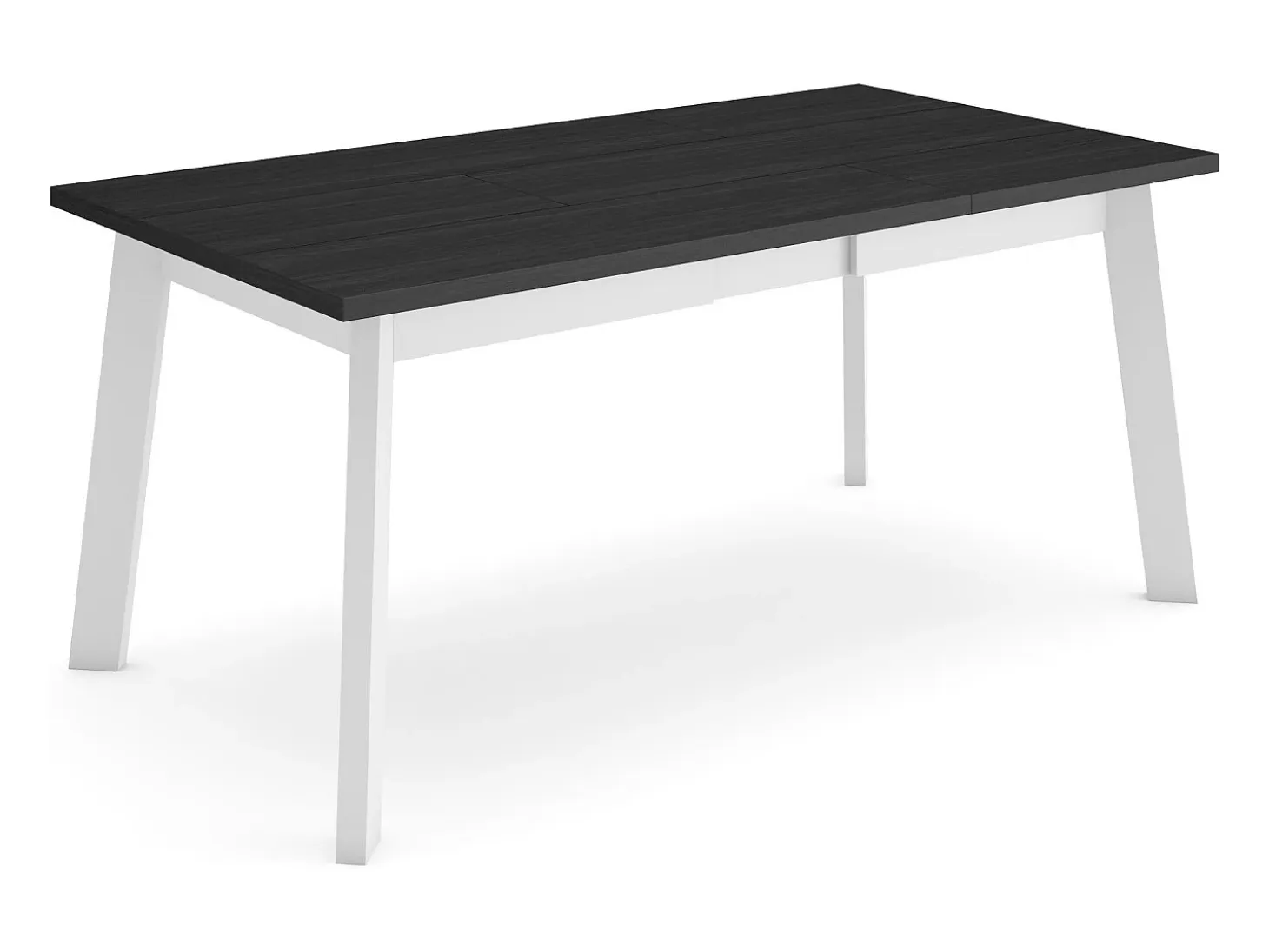 Mesa Comedor, 170x90x75cm, Para 8 Comensales, Patas de madera, Negro