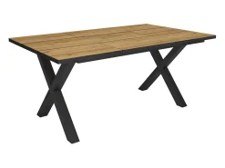 Mesa Comedor, 167x90x74cm, Para 8 Comensales, Muebles Comedor, Roble y negro