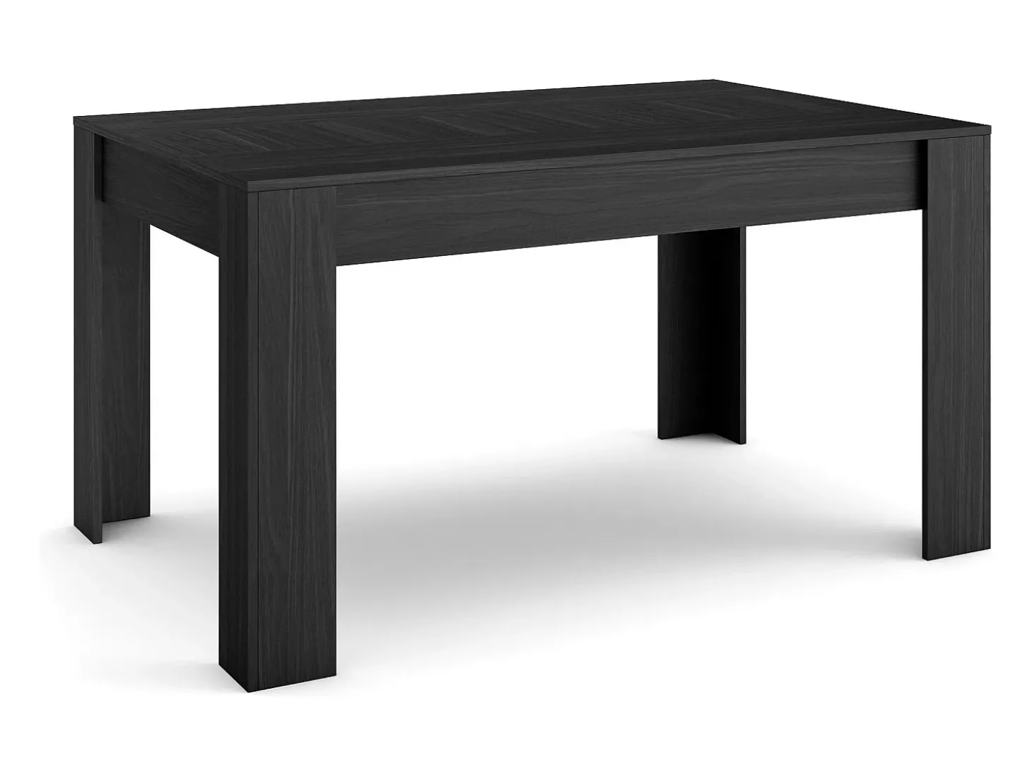 Mesa Comedor, 140x90x76cm, Para 6 comensales, Muebles Comedor, Negro