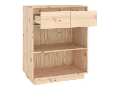 Mesa consola de madera maciza de pino 60x34x75 cm