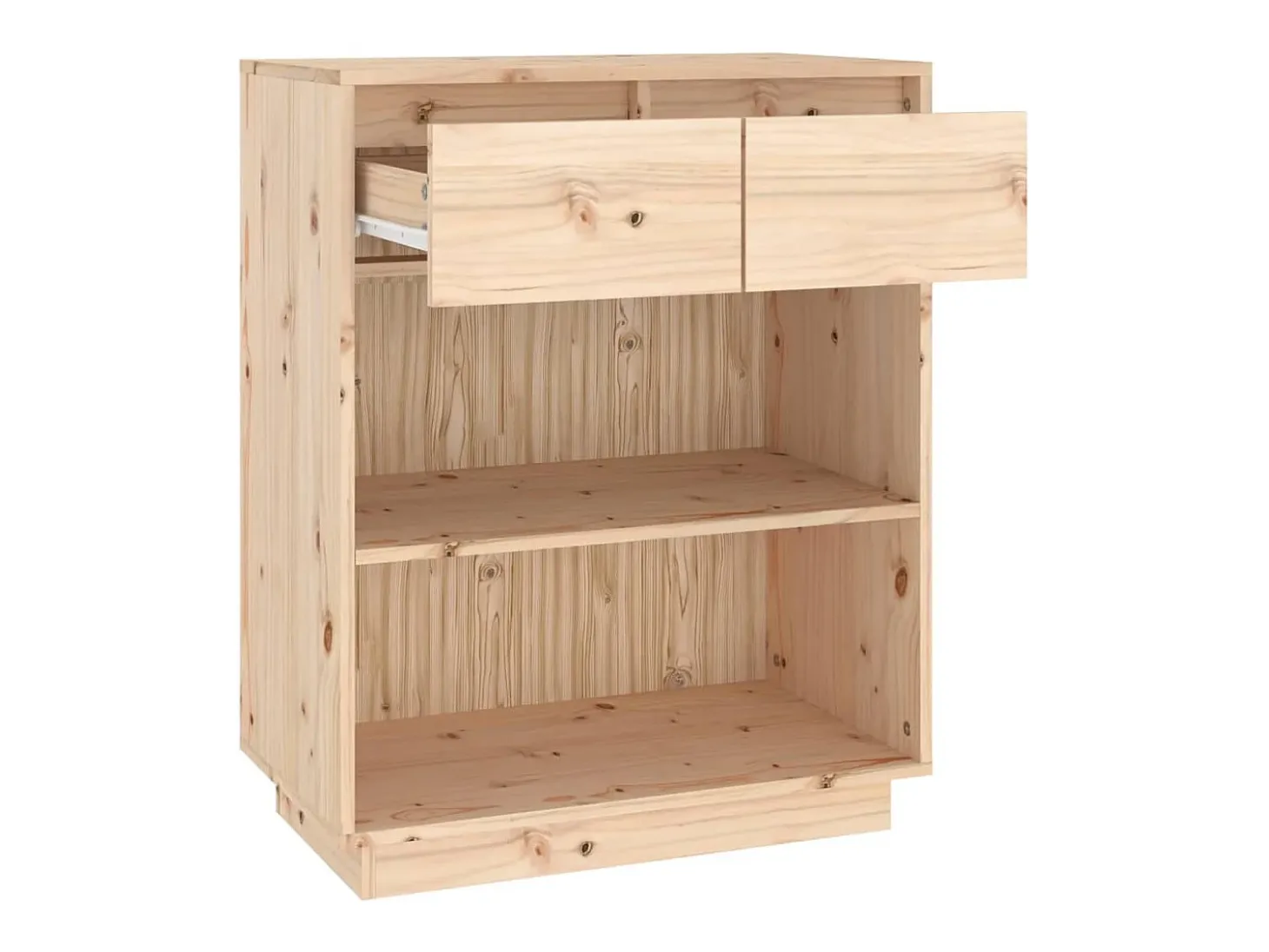 Mesa consola de madera maciza de pino 60x34x75 cm