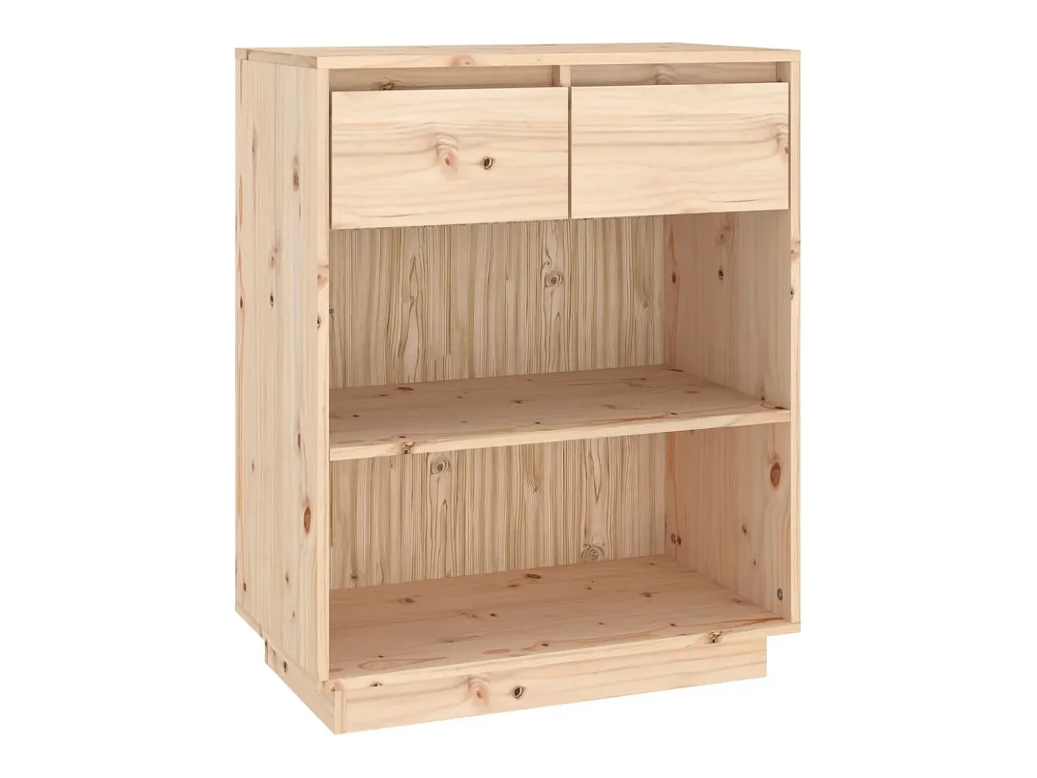 Mesa consola de madera maciza de pino 60x34x75 cm
