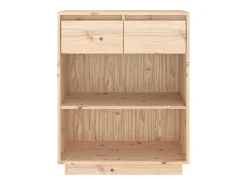 Mesa consola de madera maciza de pino 60x34x75 cm