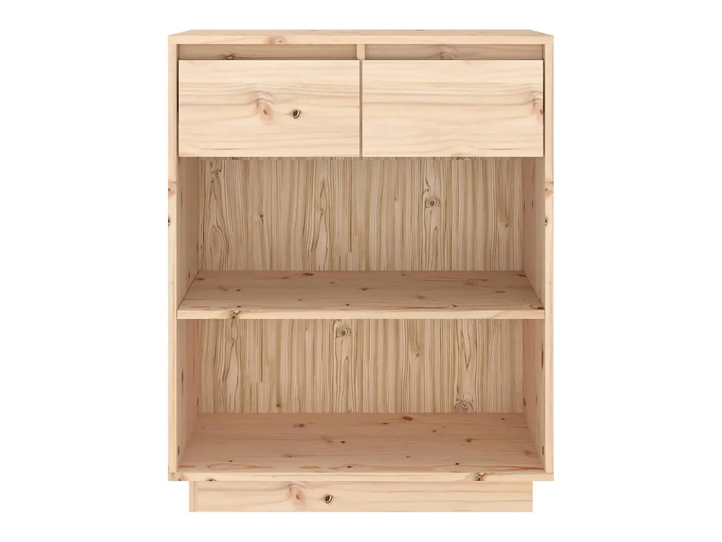 Mesa consola de madera maciza de pino 60x34x75 cm