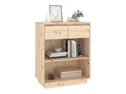 Mesa consola de madera maciza de pino 60x34x75 cm