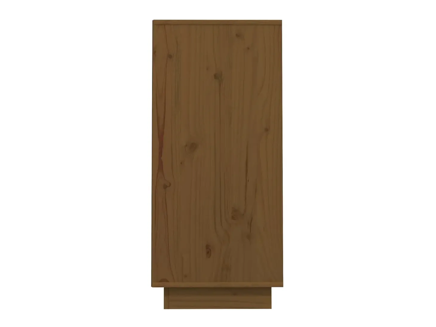 Mesa consola de madera maciza de pino marrón miel 60x34x75 cm