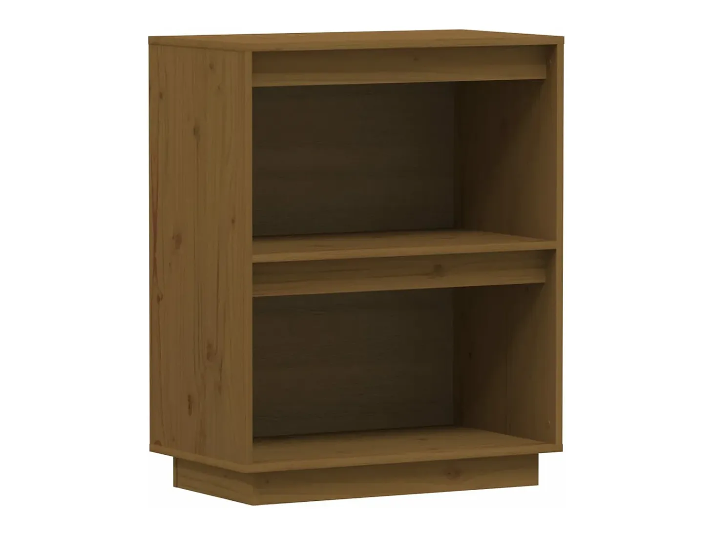 Mesa consola de madera maciza de pino marrón miel 60x34x75 cm