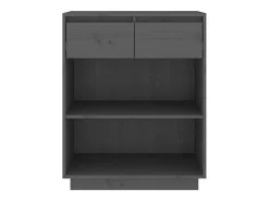 Mesa consola de madera maciza de pino gris 60x34x75 cm
