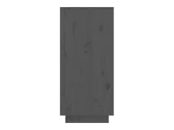 Mesa consola de madera maciza de pino gris 60x34x75 cm