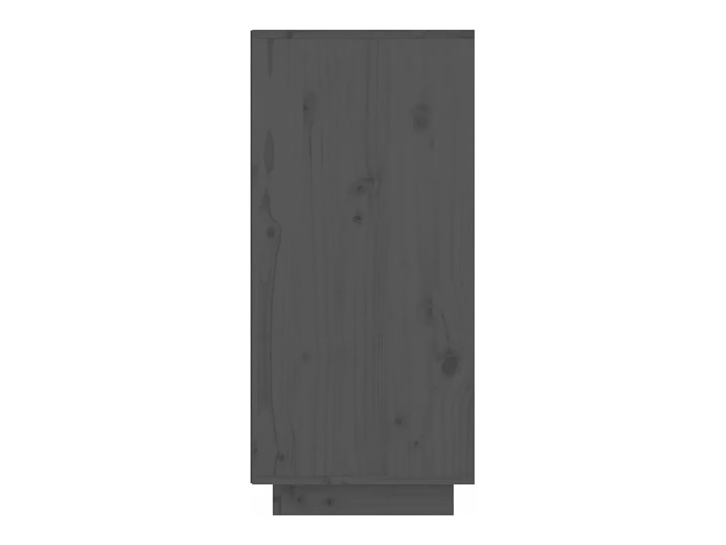 Mesa consola de madera maciza de pino gris 60x34x75 cm