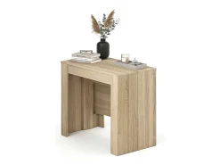 Mesa consola extensible en roble canadian 50-235x90 cm Denis Roble Canadian