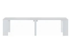 Mesa consola extensible para 12 cubiertos - 6 extensiones - Blanco - ONEGA