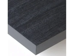 Mesa Consola extensible, 140x90x73cm, Para 6 comensales, Patas madera maciza, Negro