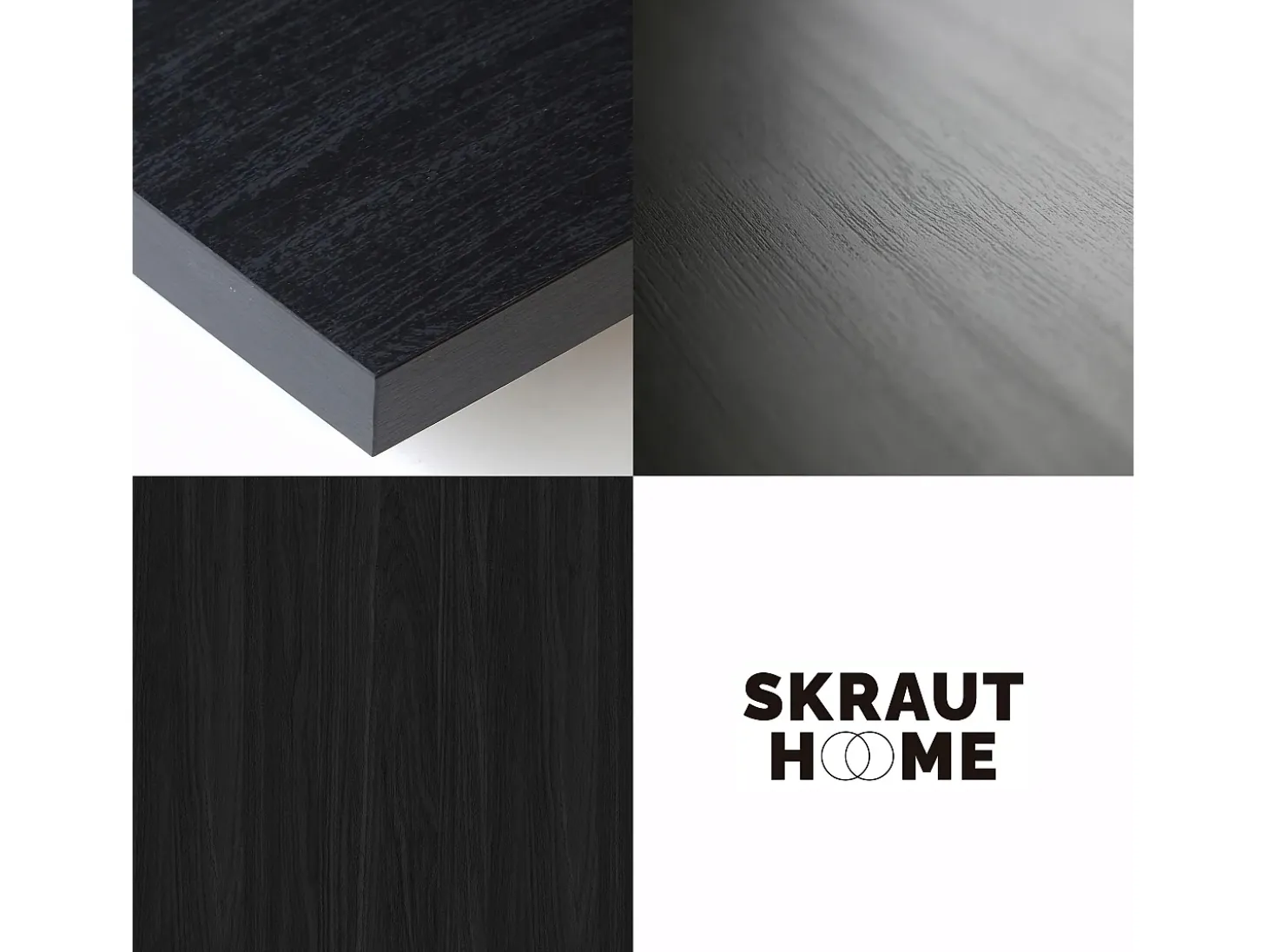 Mesa Consola extensible, 180x90x73cm, Para 8 comensales, Patas madera maciza, Negro