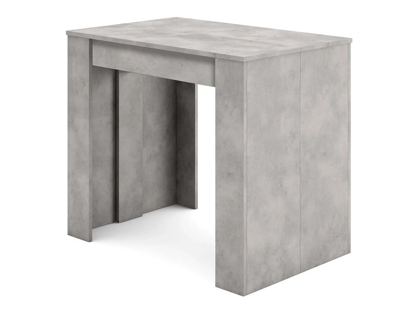Mesa Consola extensible, 302x90x77cm, Para 14 comensales, Comedor y cocina, Cemento