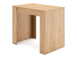 Mesa Consola extensible, 180x90x77cm, Para 8 comensales, Comedor y cocina, Roble