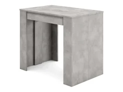 Mesa Consola extensible, 262x90x77cm, Para 12 comensales, Comedor y cocina, Cemento