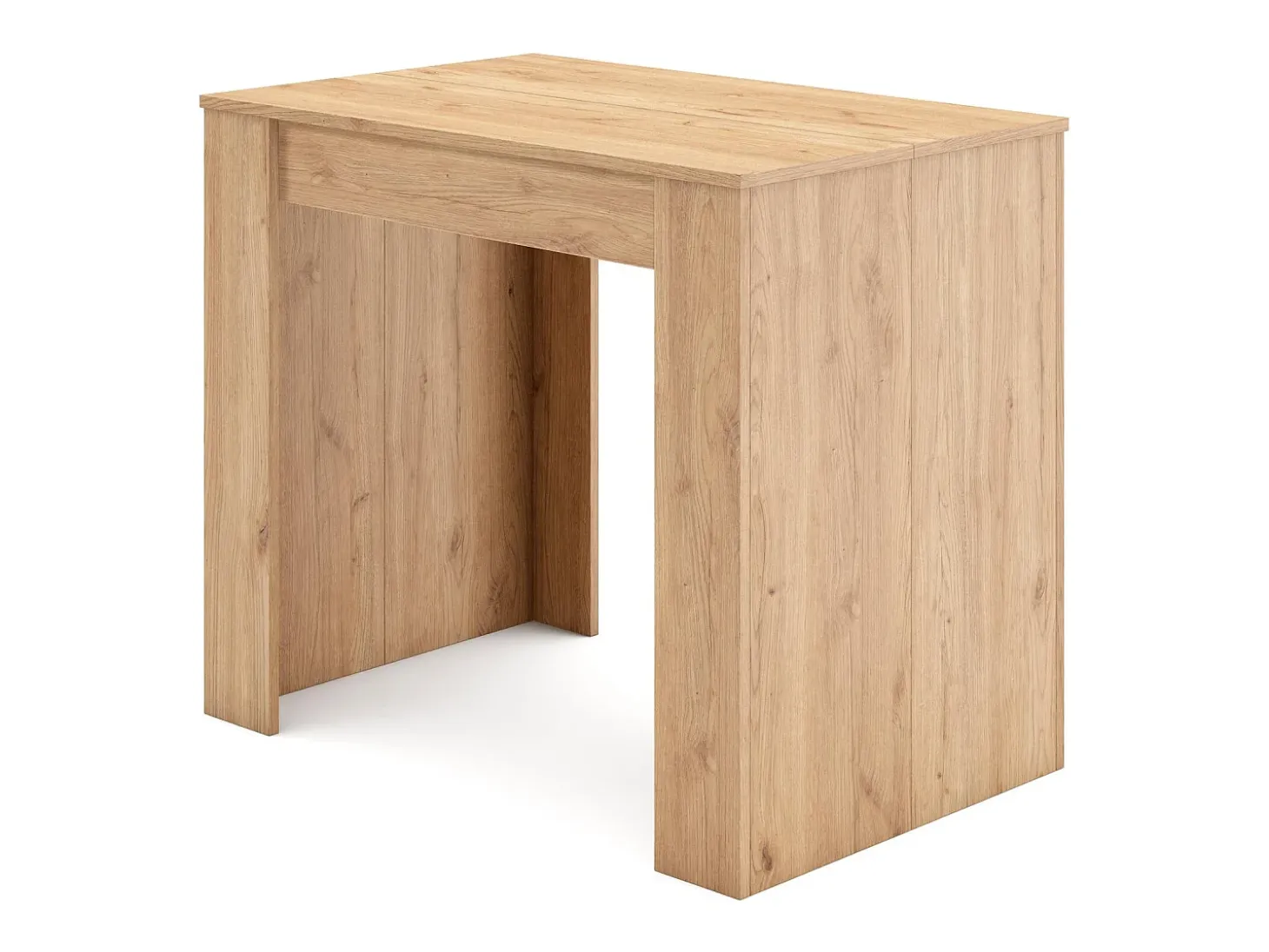 Mesa Consola extensible, 160x90x77cm, Para 8 comensales, Comedor y cocina, Roble