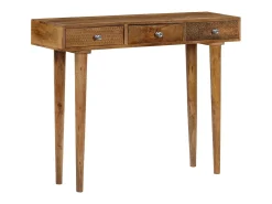 Mesa consola Madera maciza de mango 102x30x79 cm