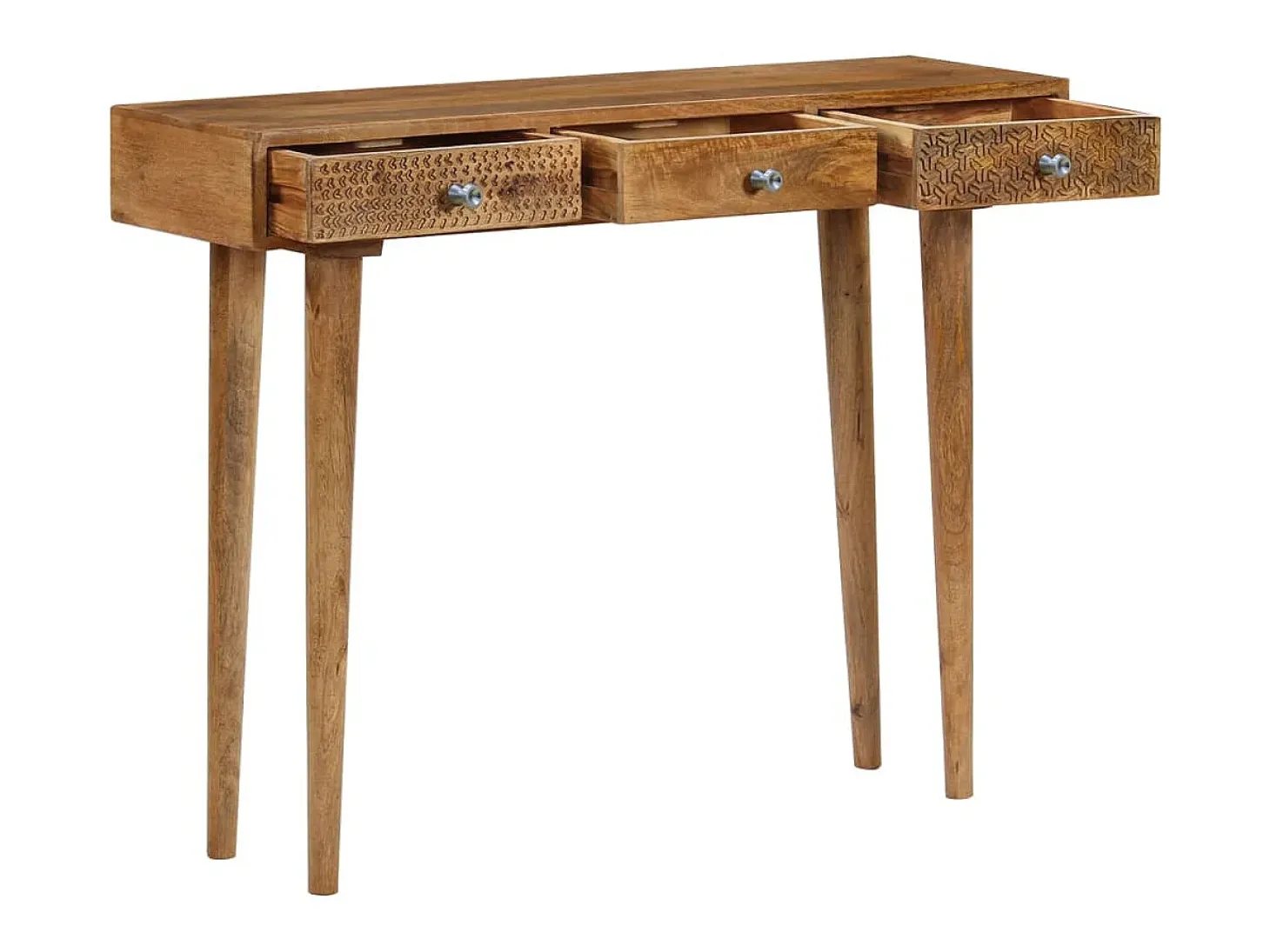 Mesa consola Madera maciza de mango 102x30x79 cm