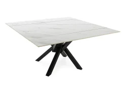 Mesa cuadrada extensible de gran tamaño para 6/8 personas 150x76 cm