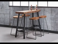 Mesa de bar - Madera Madera - 125 x 46 cm - DARAT