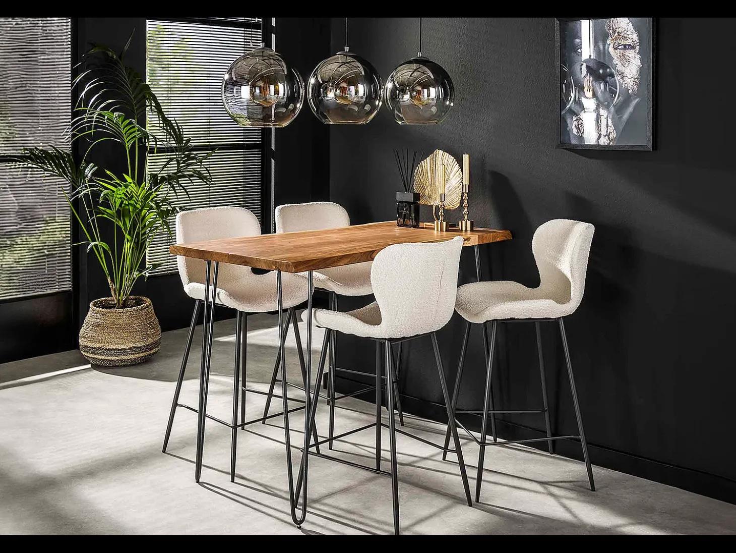 Mesa de bar - Madera Madera - 130 x 70 cm - ERGEA