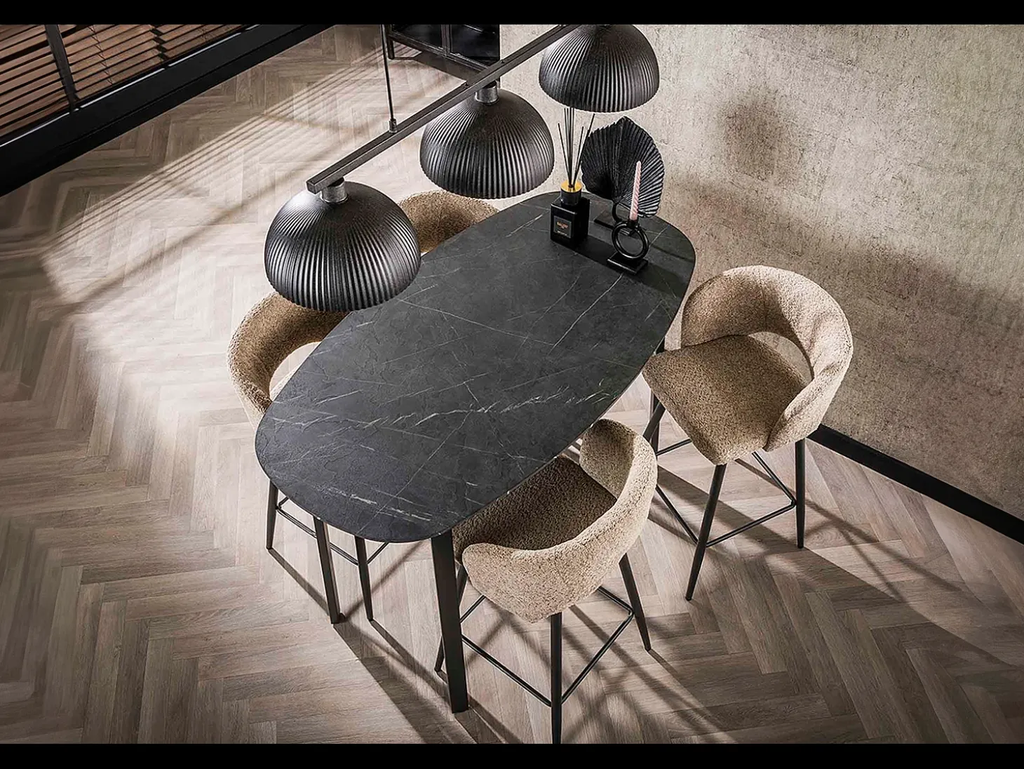 Mesa de bar - Negro Madera - 140 x 75 cm - SESTA
