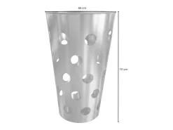 Mesa de bar - plata metal - 65 x 65 cm - VINO