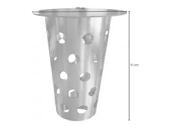 Mesa de bar - plata metal - 80 x 80 cm - VINO