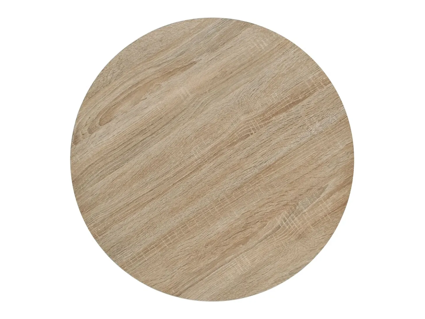 Mesa de bar bistró MDF y acero redonda 60x75 cm color roble