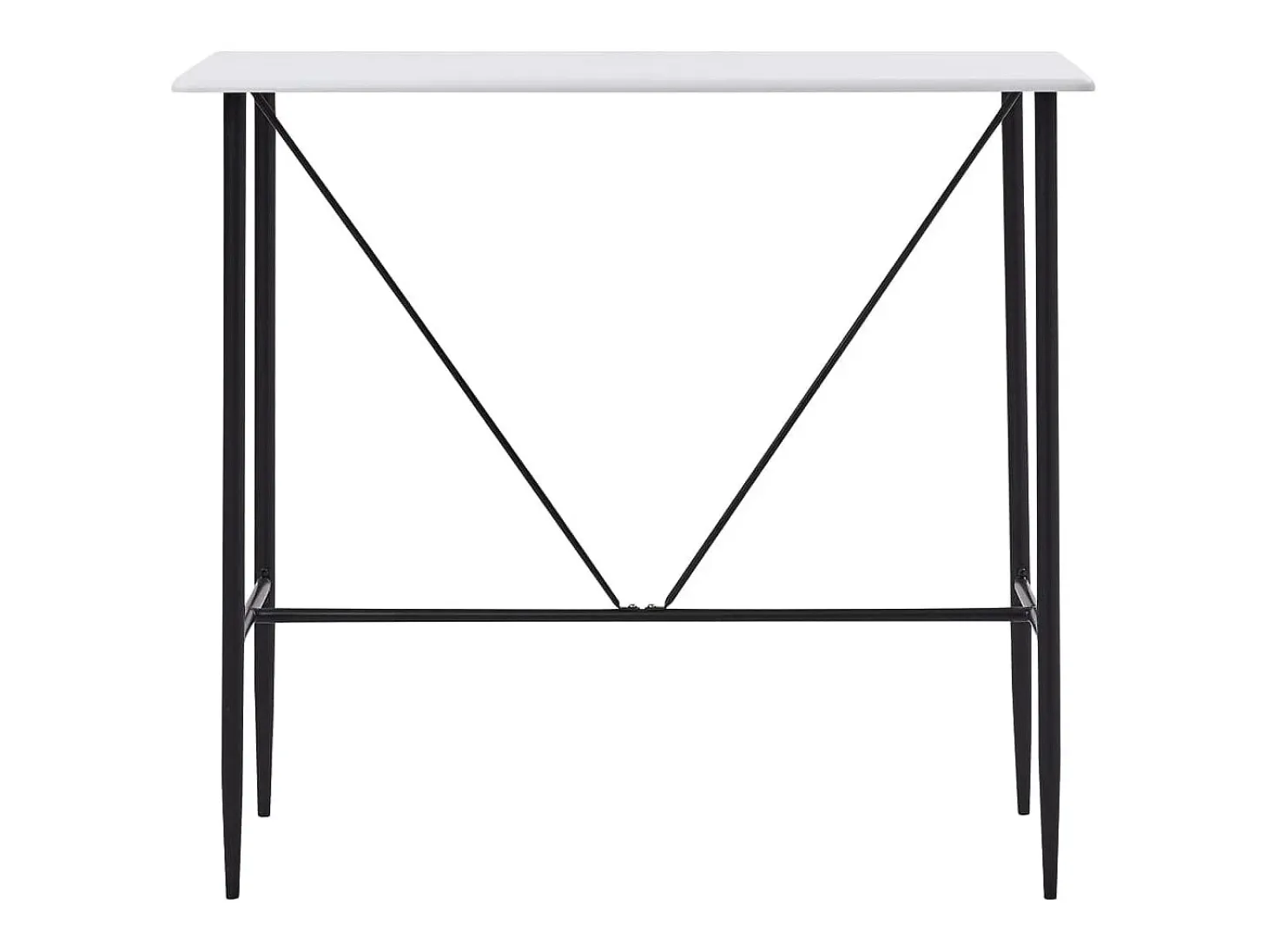 Mesa de bar Blanca 120x60x110 cm MDF